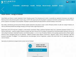 Hostel Atlantis na Starym Mieście w Krakowie