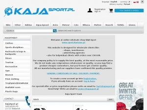 Hurtownia sportowa KAJA Sport spełni oczekiwania wszystkich klientów